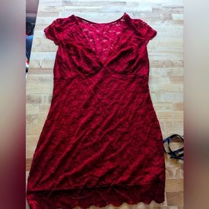 Sexy Red lingerie dress size XXL (fit L-xl)
